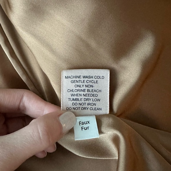 Teddy faux shearling sherpa button up jacket coat with pockets - Picture 8 of 8